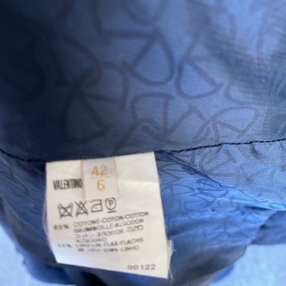 Valentino Roma Women’s Blue Jacket Size 42/6 - Picture 7 of 9
